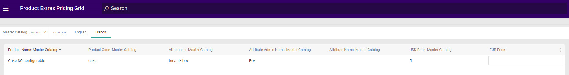 The Product Variation Pricing Grid