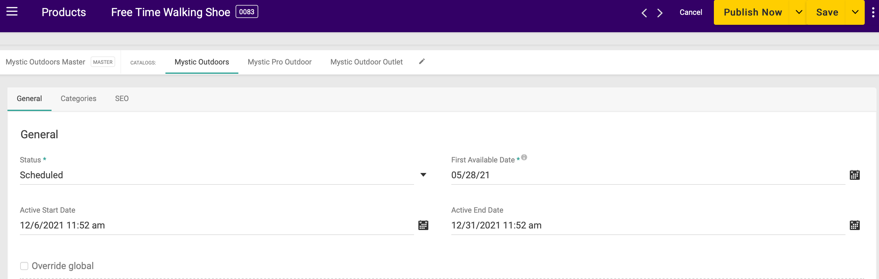 Configure Products - Kibo Documentation