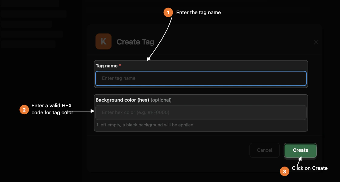 Run add tag command