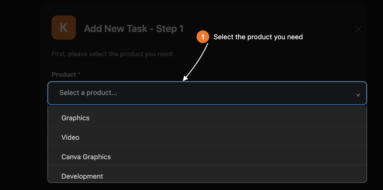 Choose product