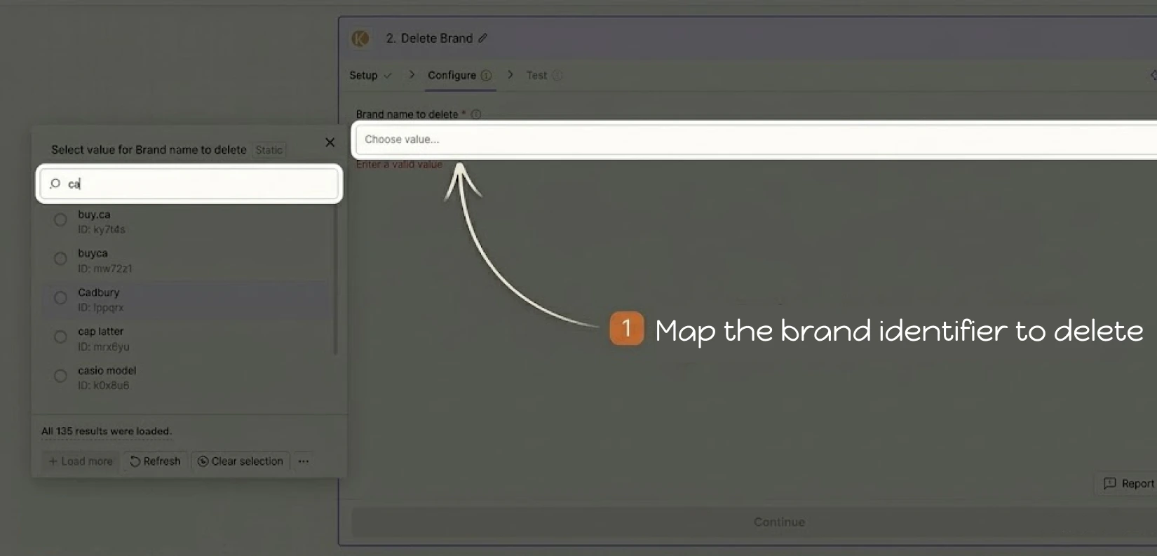 Add brand configuration in Zapier