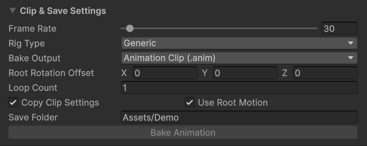 Clip & Save Settings.