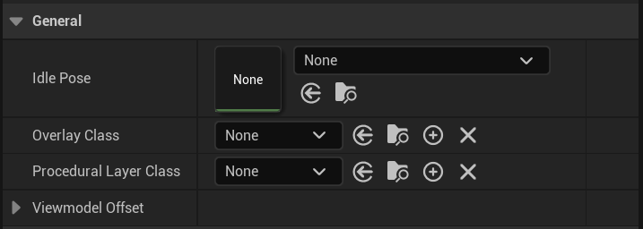 Animation settings General fields