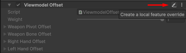 Create a local feature override action on a Gameplay Procedural Asset
