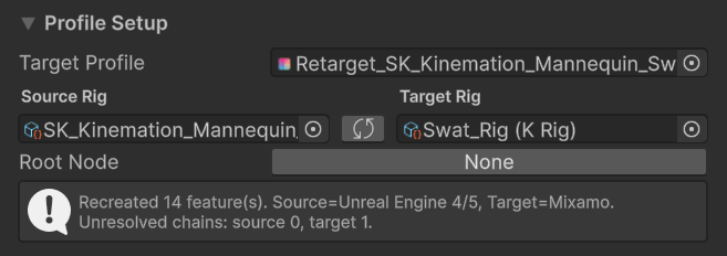 Profile Setup tab in Retarget Pro Window