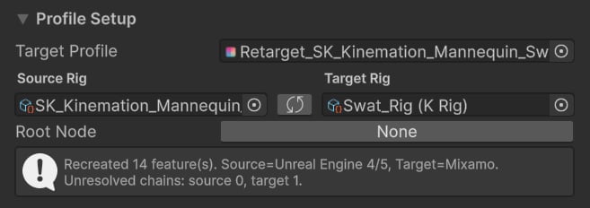 Profile Setup tab in Retarget Pro Window