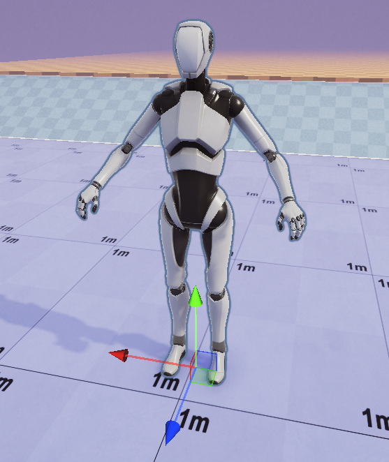 Source character added to a Unity scene