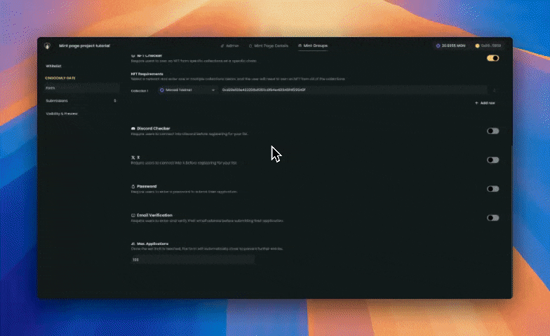 Mint Gate Discord Checker