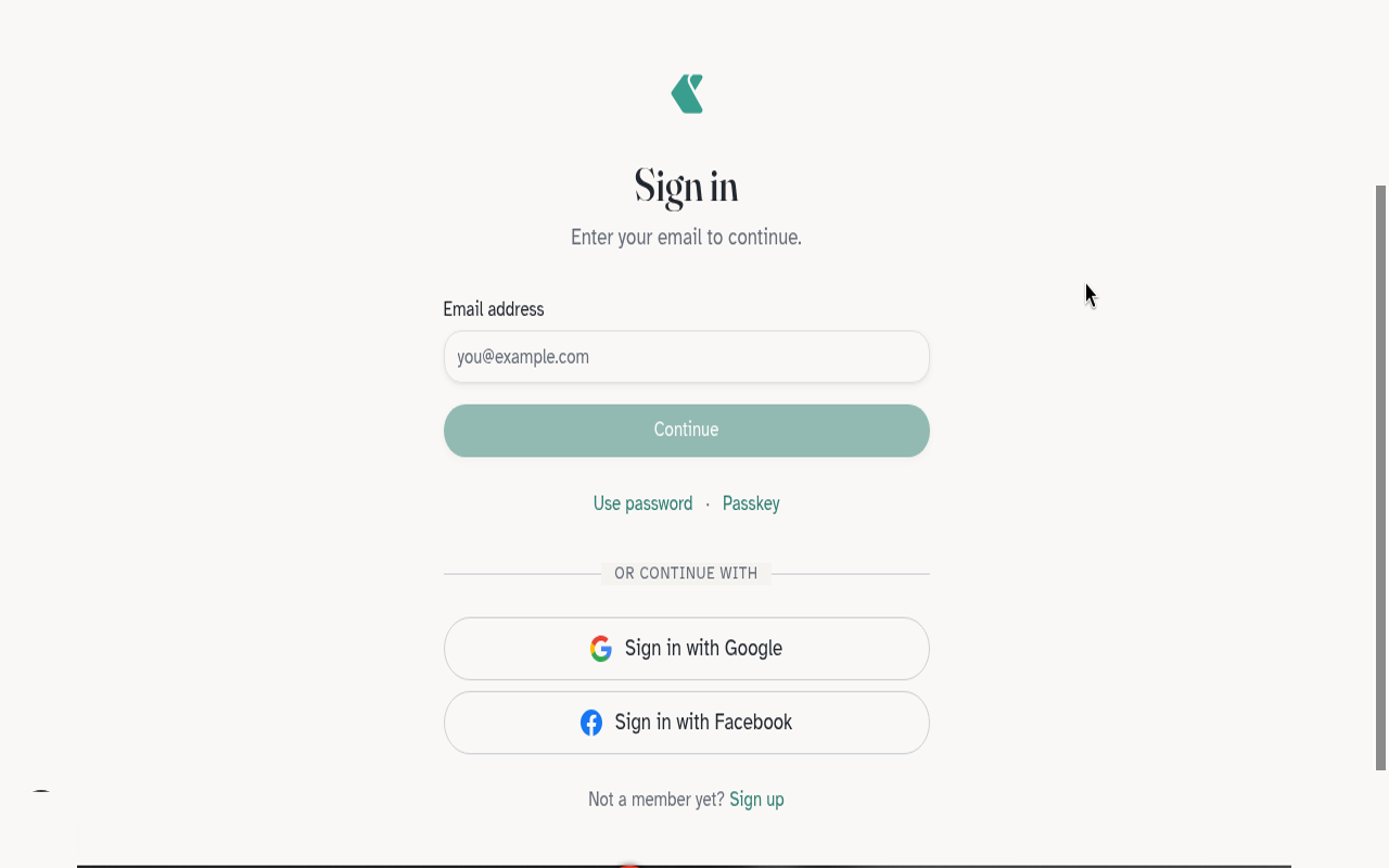 Sign in