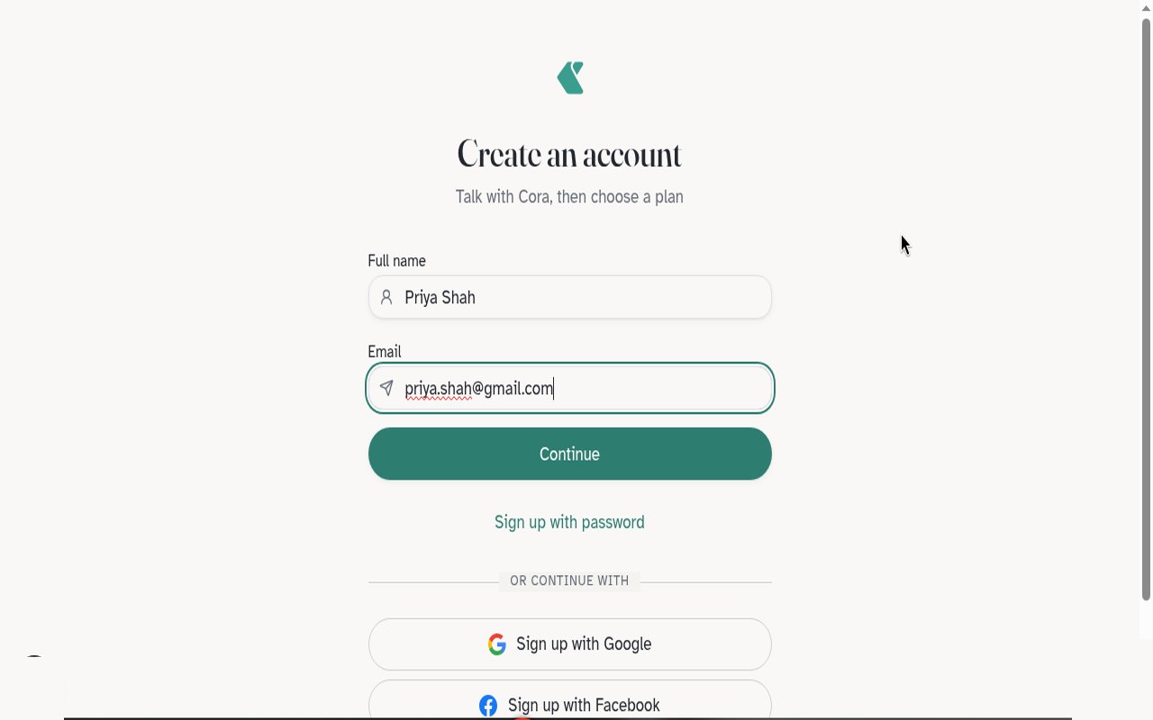 Create an account
