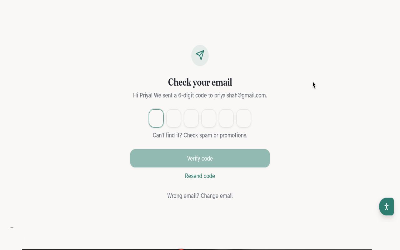 Check your email