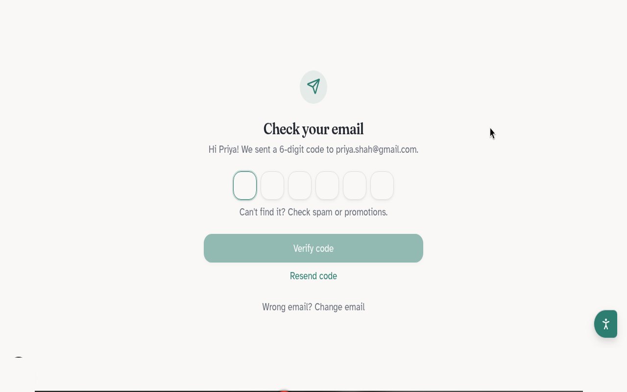Check your email