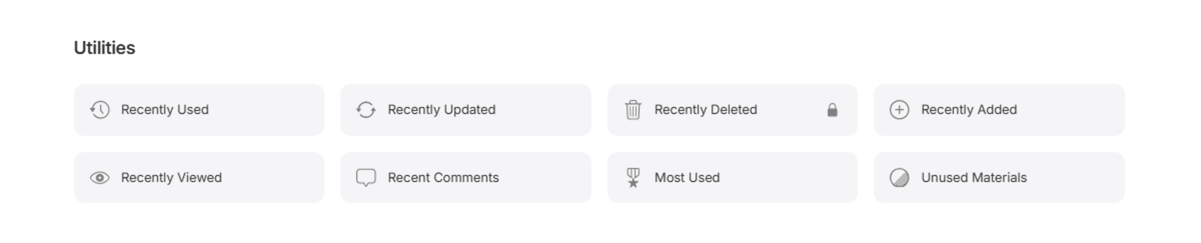 Utilities and Resources section