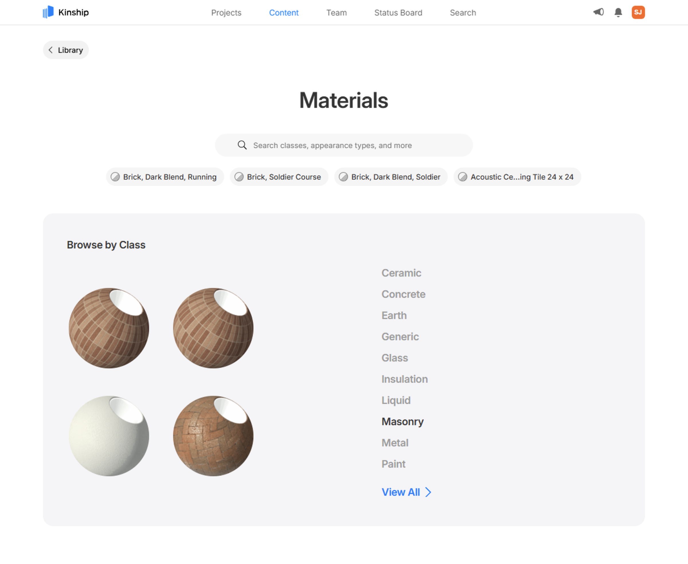 Materials in the Library