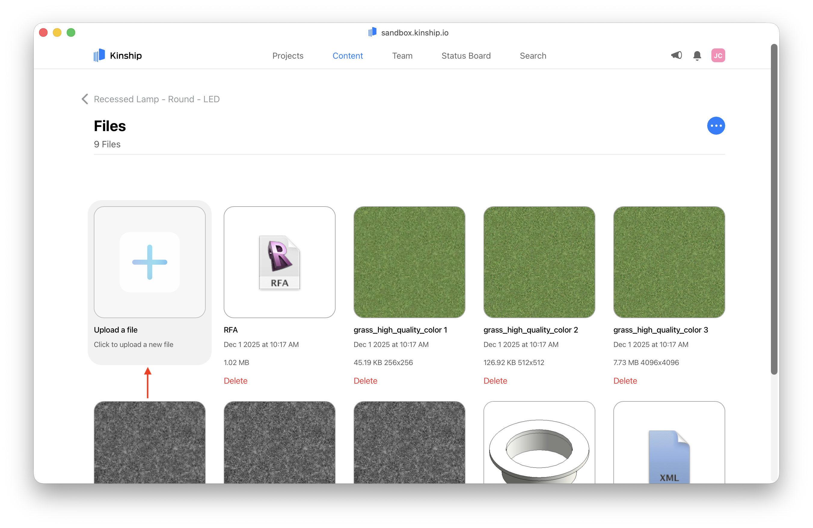 Upload thumbnail image