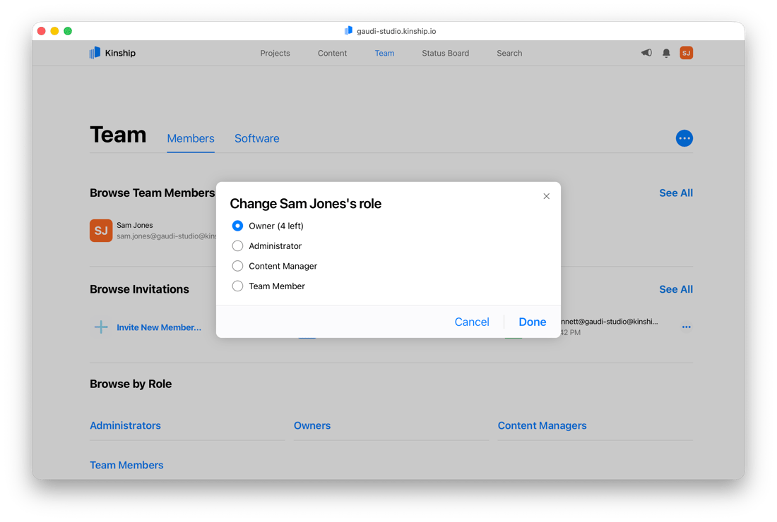 How To Change Roles How to Change a User’s Role - Kinship