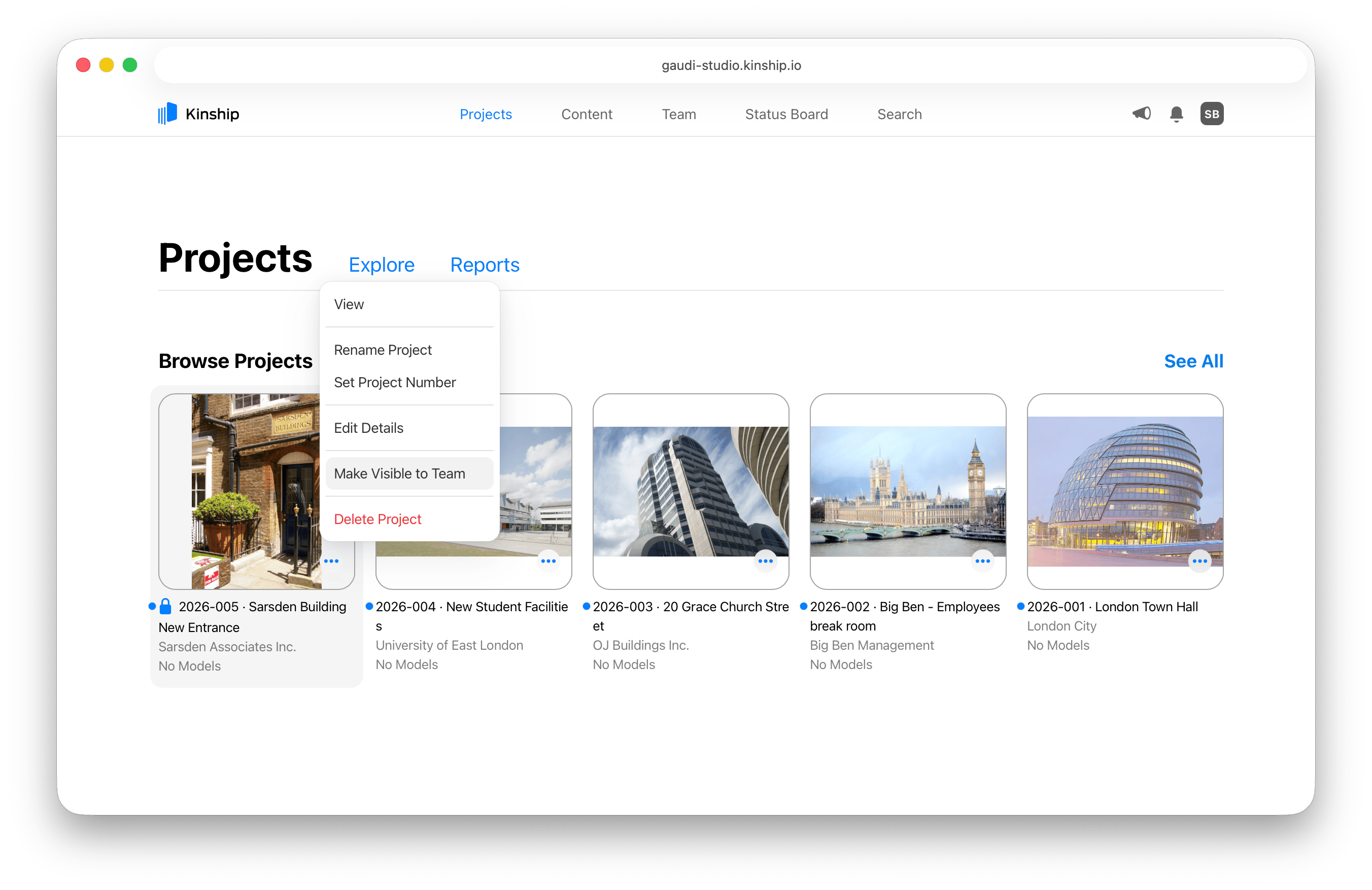 Making a Restricted Project Visible to the Team