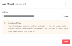 V4 api key created