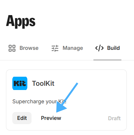app details preview