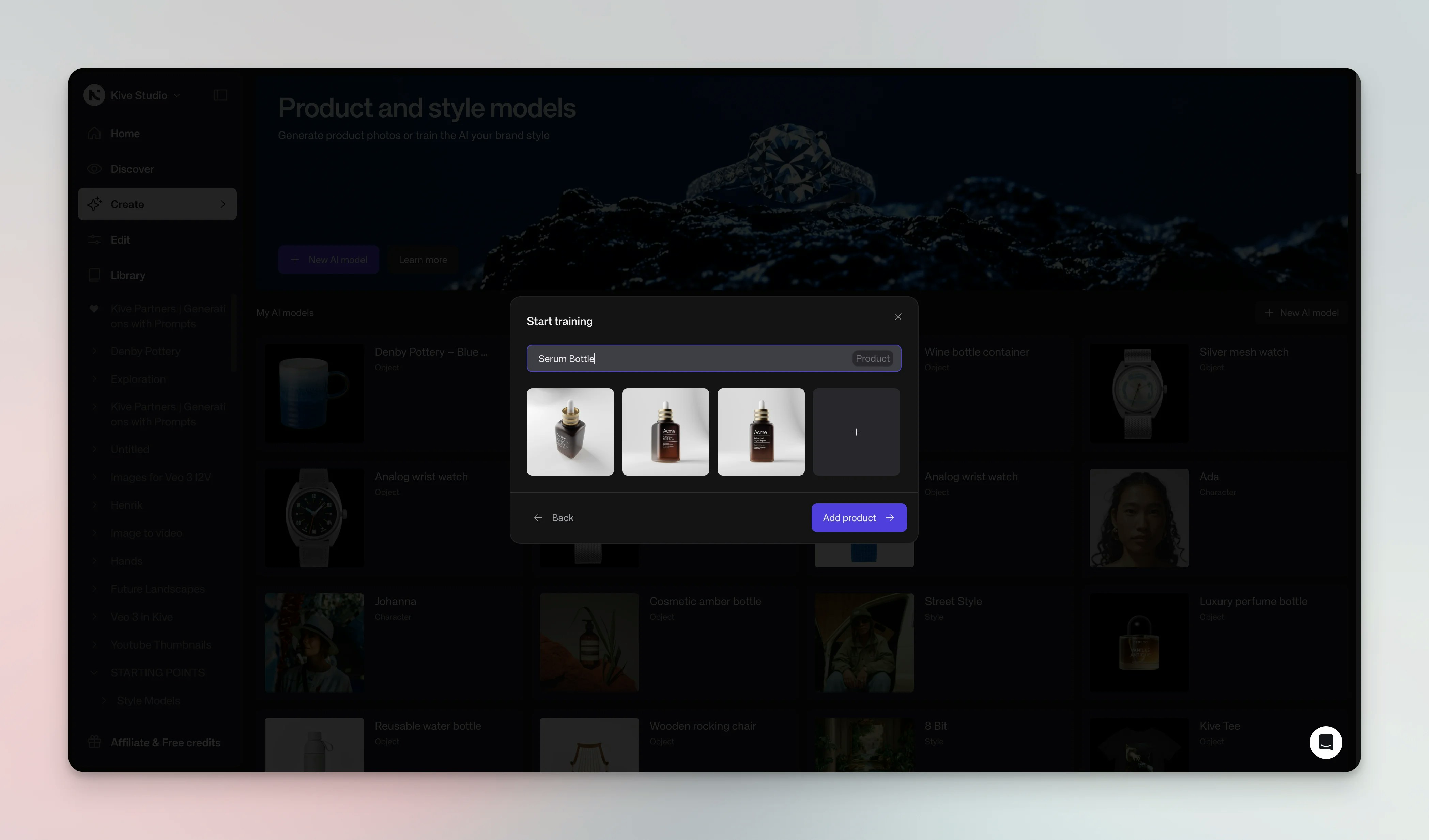 Name your
model
step