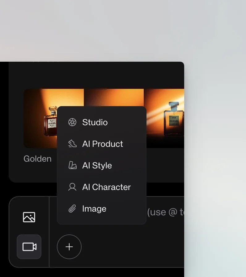 Click plus to add attachments