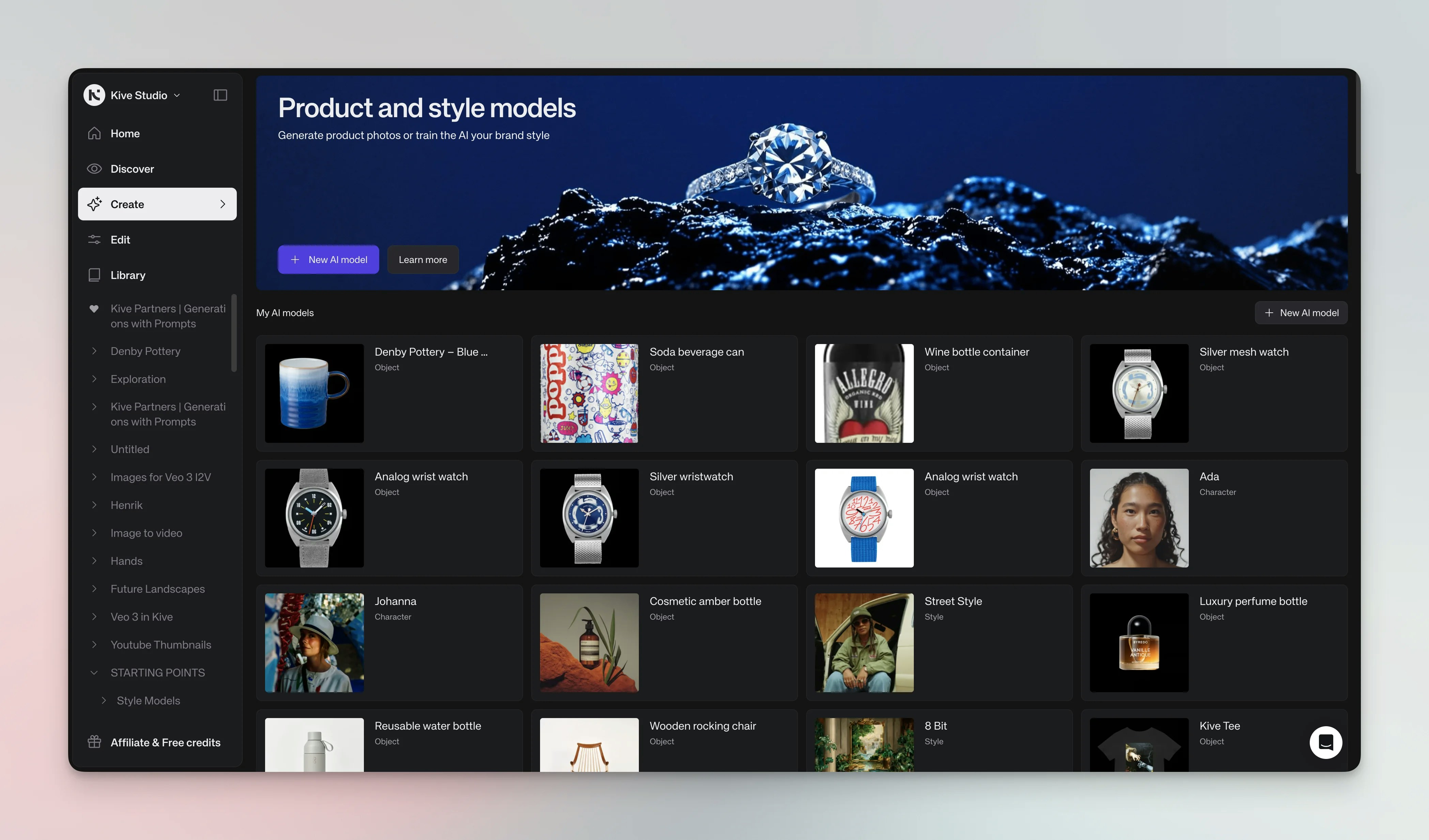 AI model overview
interface