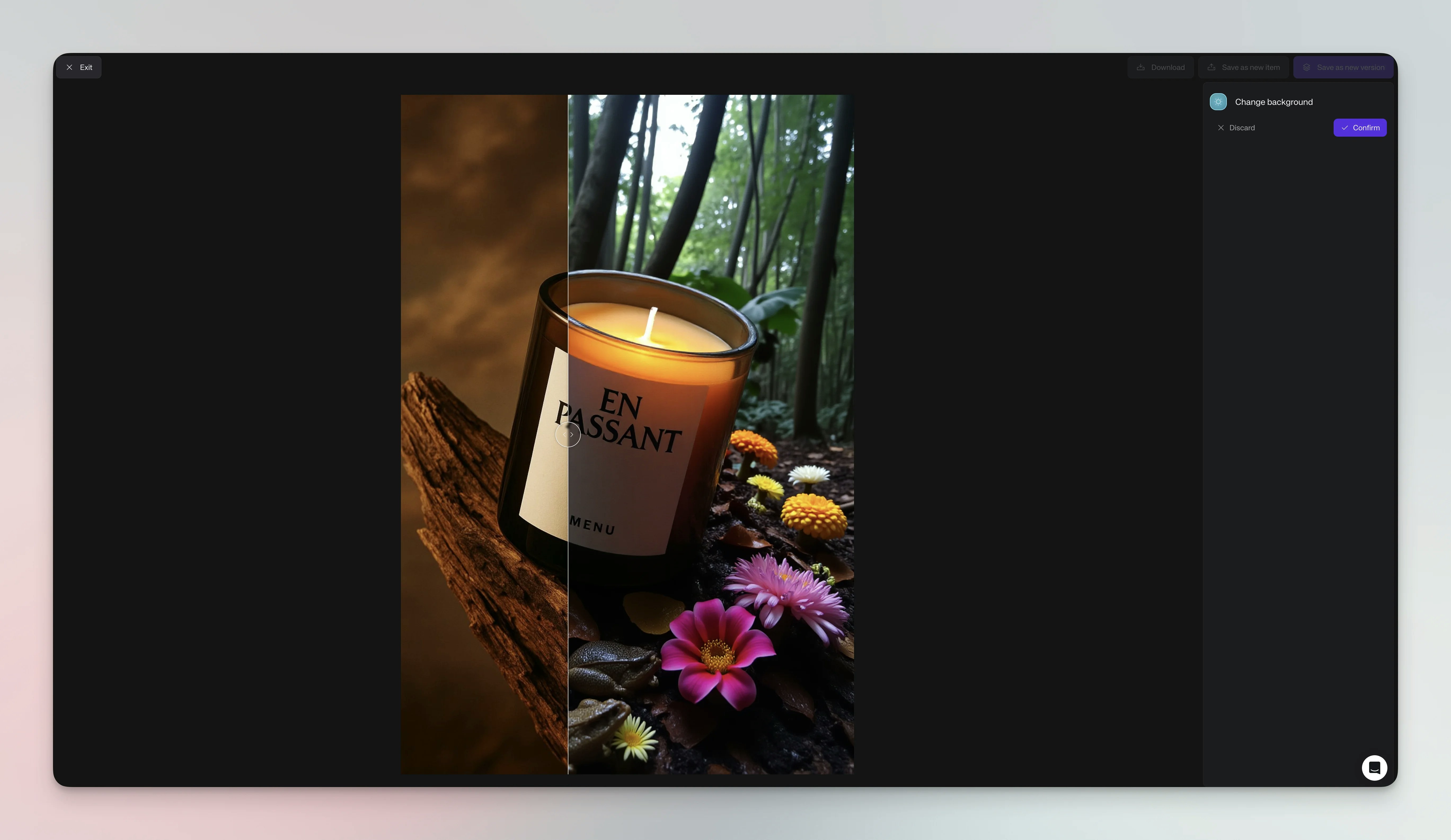 Change background result