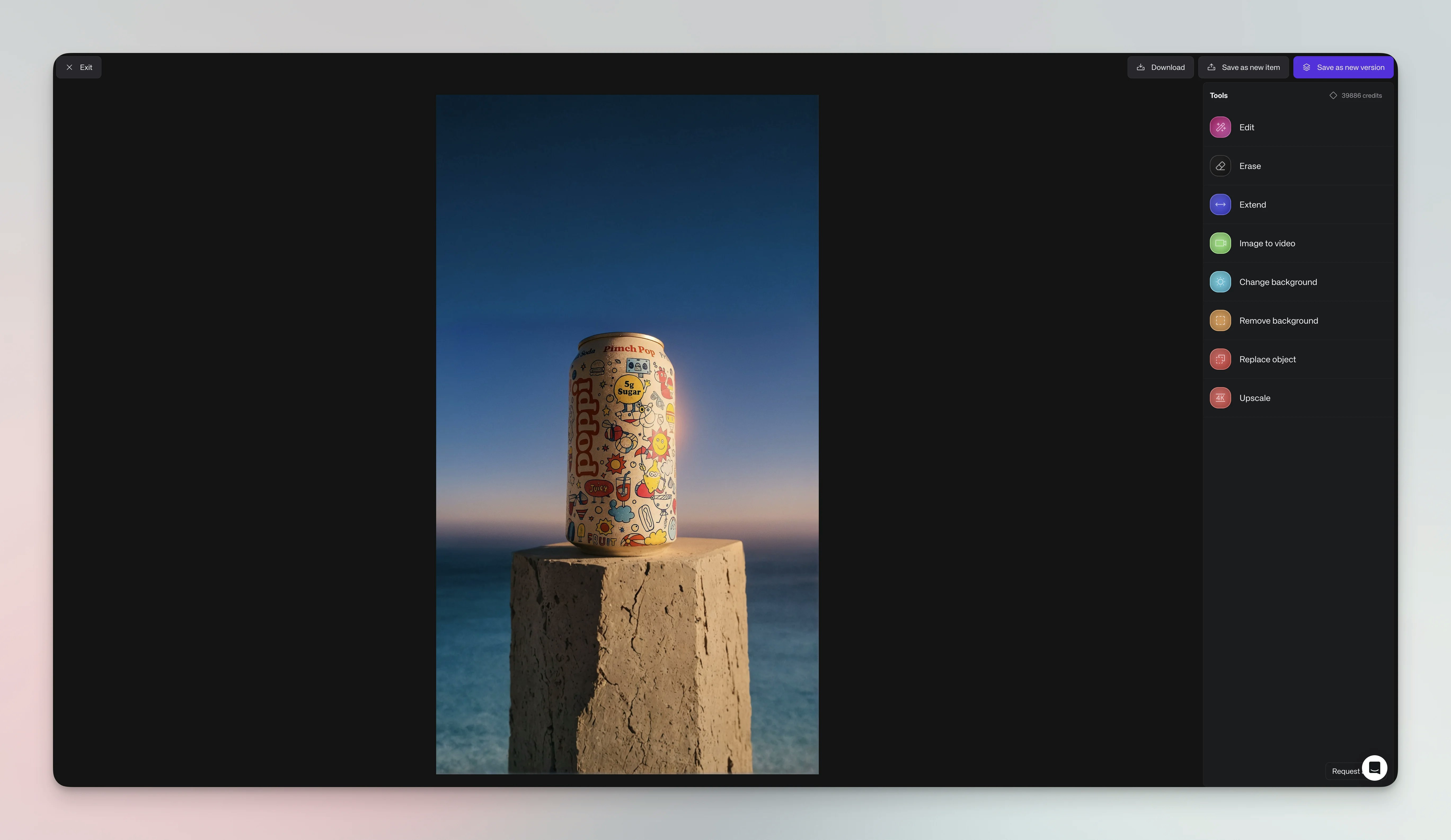 Extend canvas result