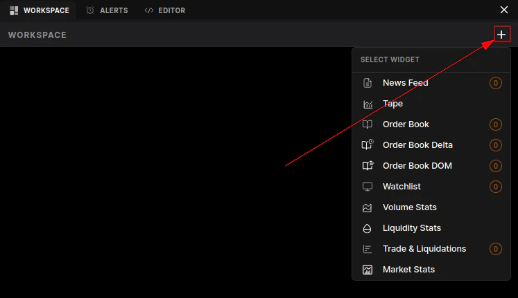 Widget Menu Widget Menu