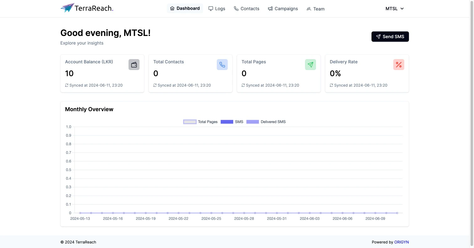 TerraReach Dashboard