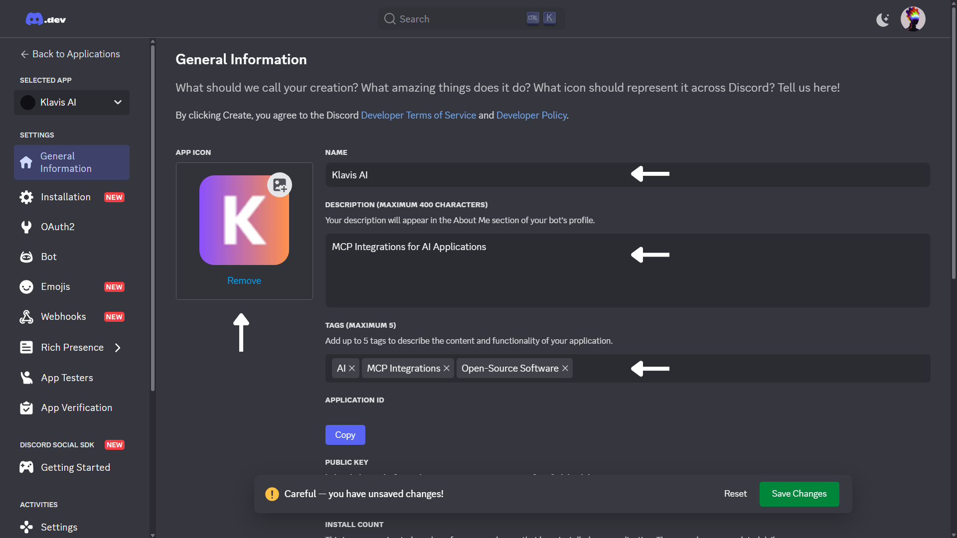 General App Information