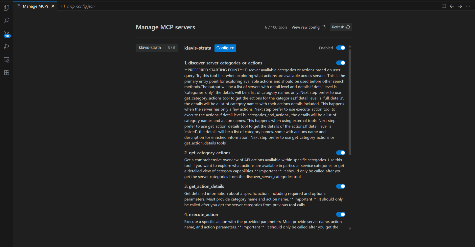 Strata Configuration in Antigravity