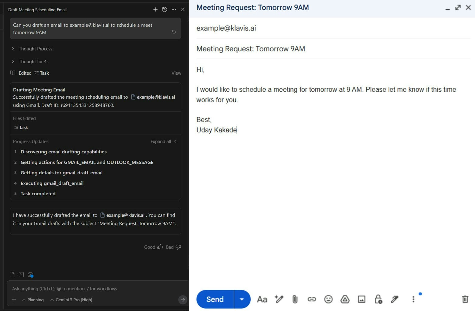 Using Strata in Antigravity Chat