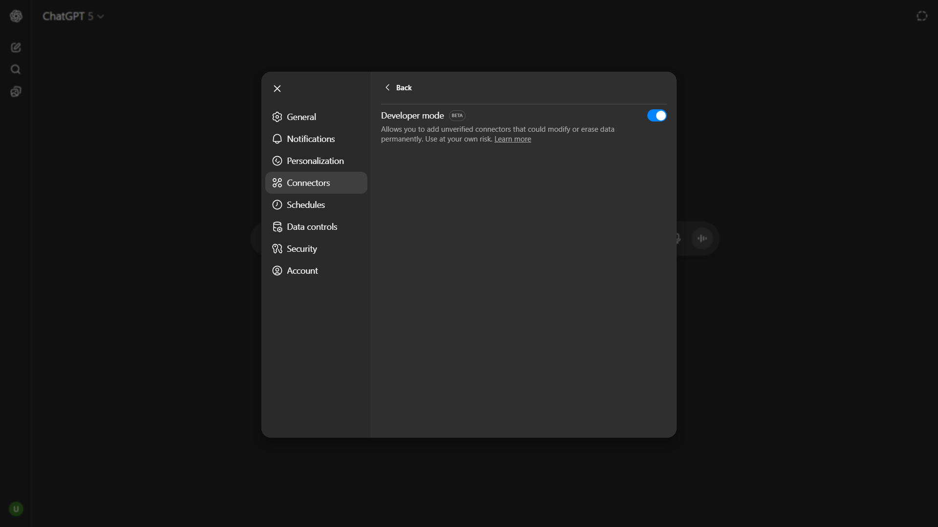 Developer Mode in ChatGPT
