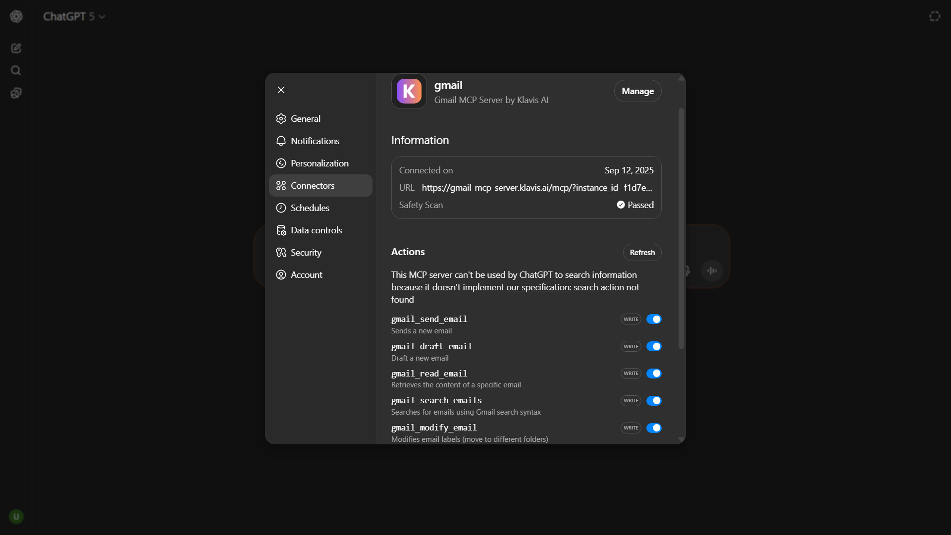 Verify Tools Loading in ChatGPT