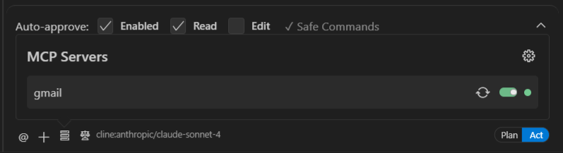 MCP Configuration in Cline