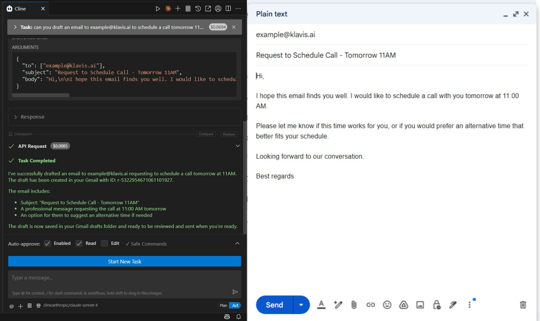 Using MCP Server in Cline Chat