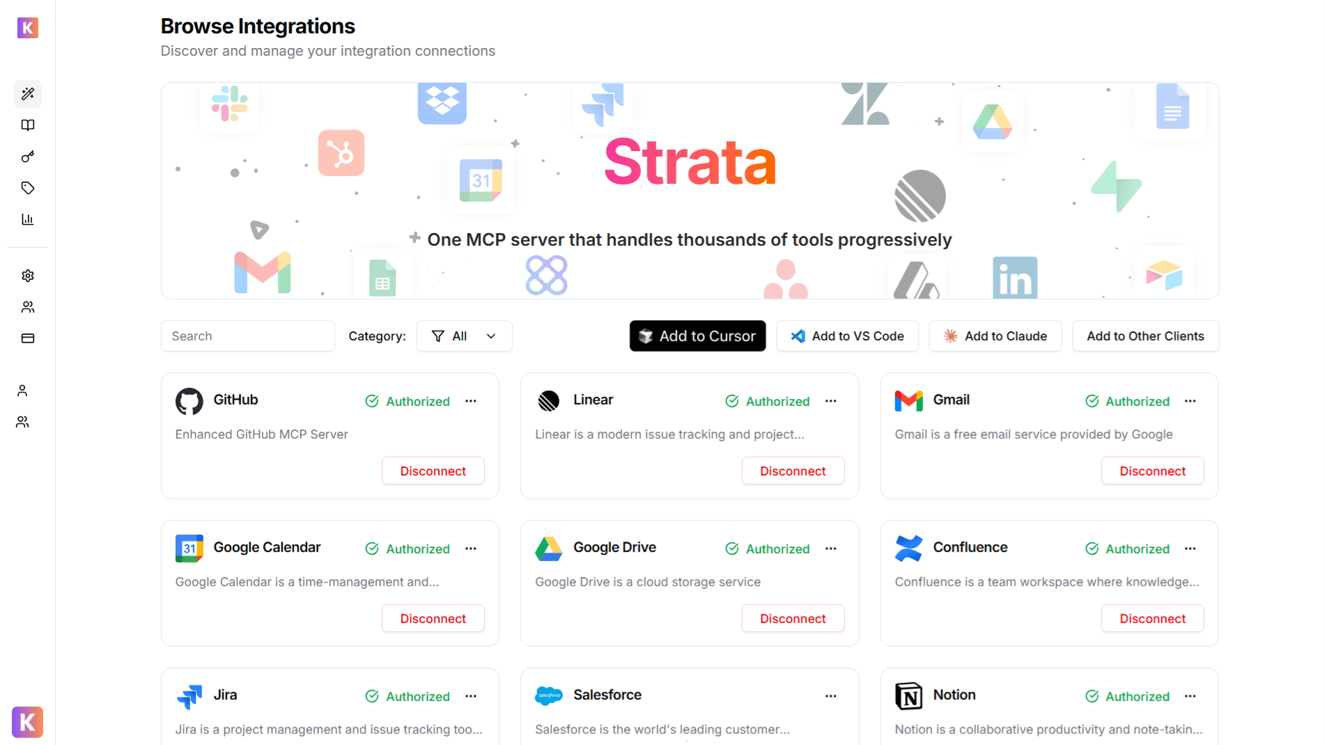 Klavis Dashboard