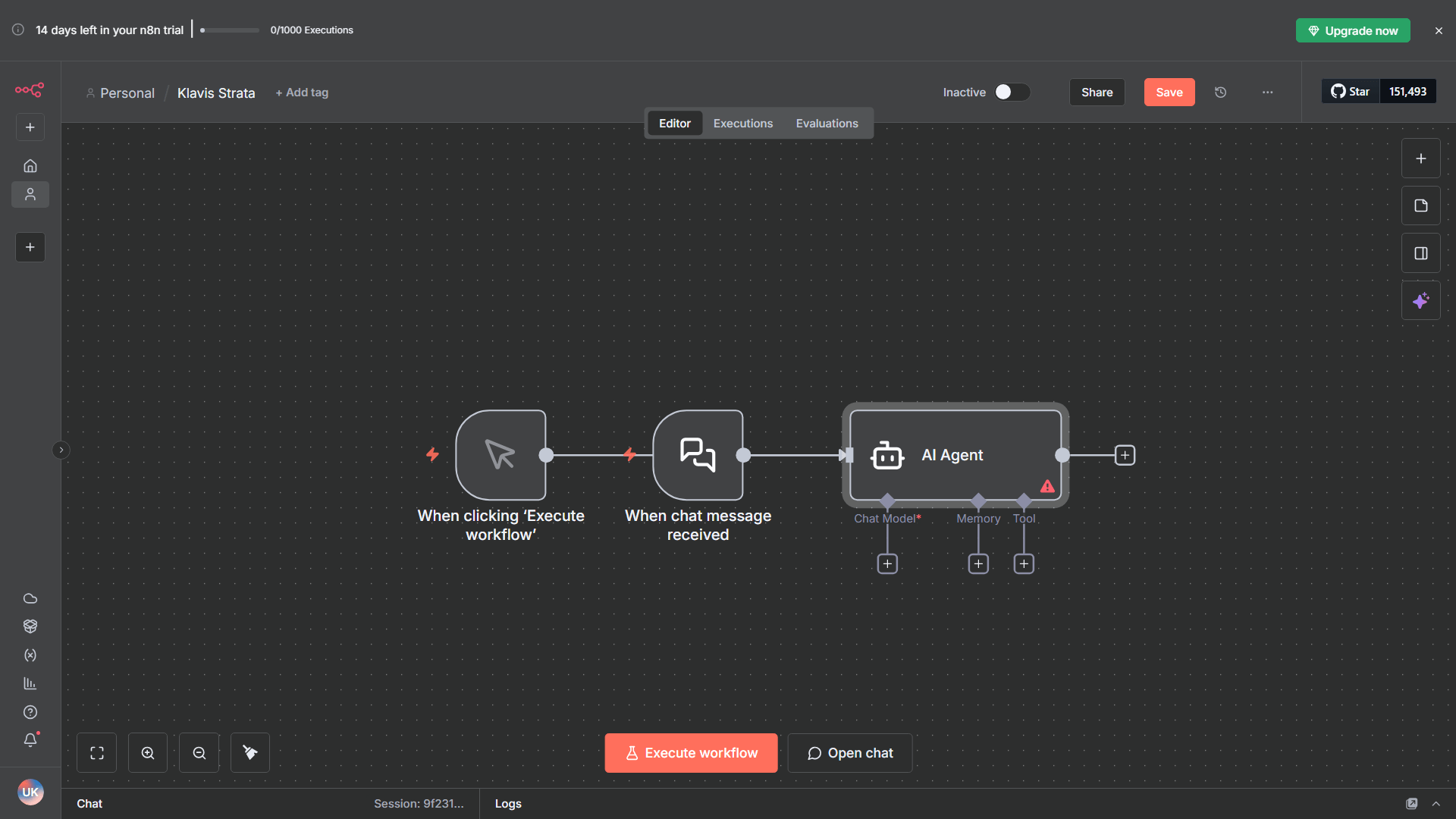Next Nodes appearing in n8n workflow