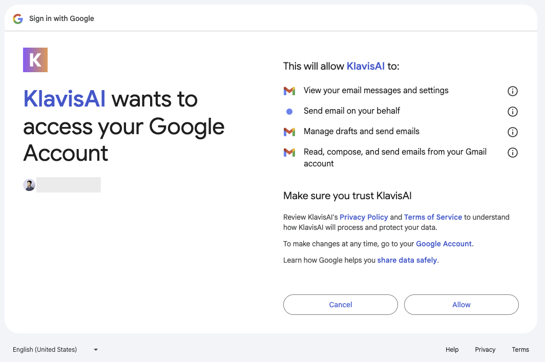 Gmail OAuth Flow