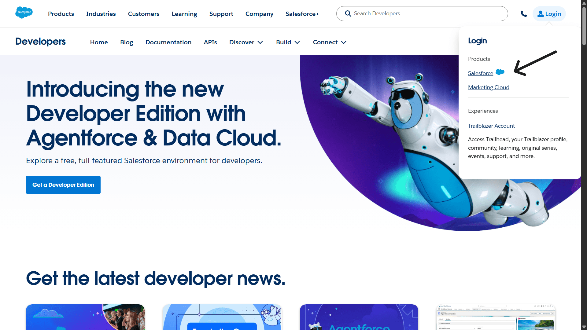 Salesforce Developer Login