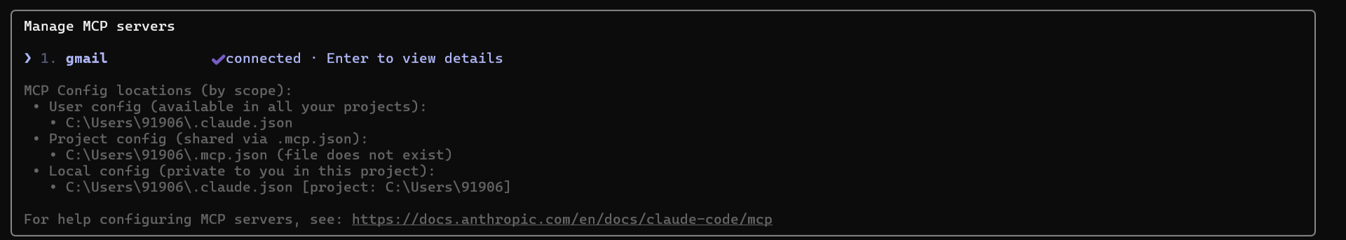 MCP Configuration in Claude Code