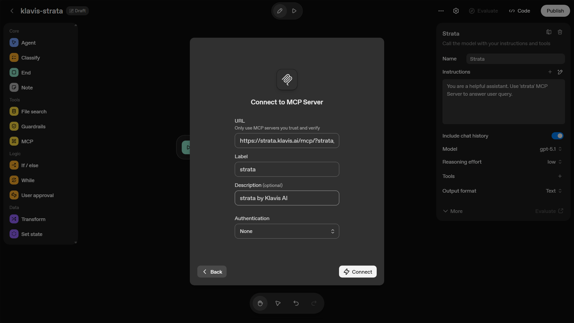 Choose Strata as MCP Server