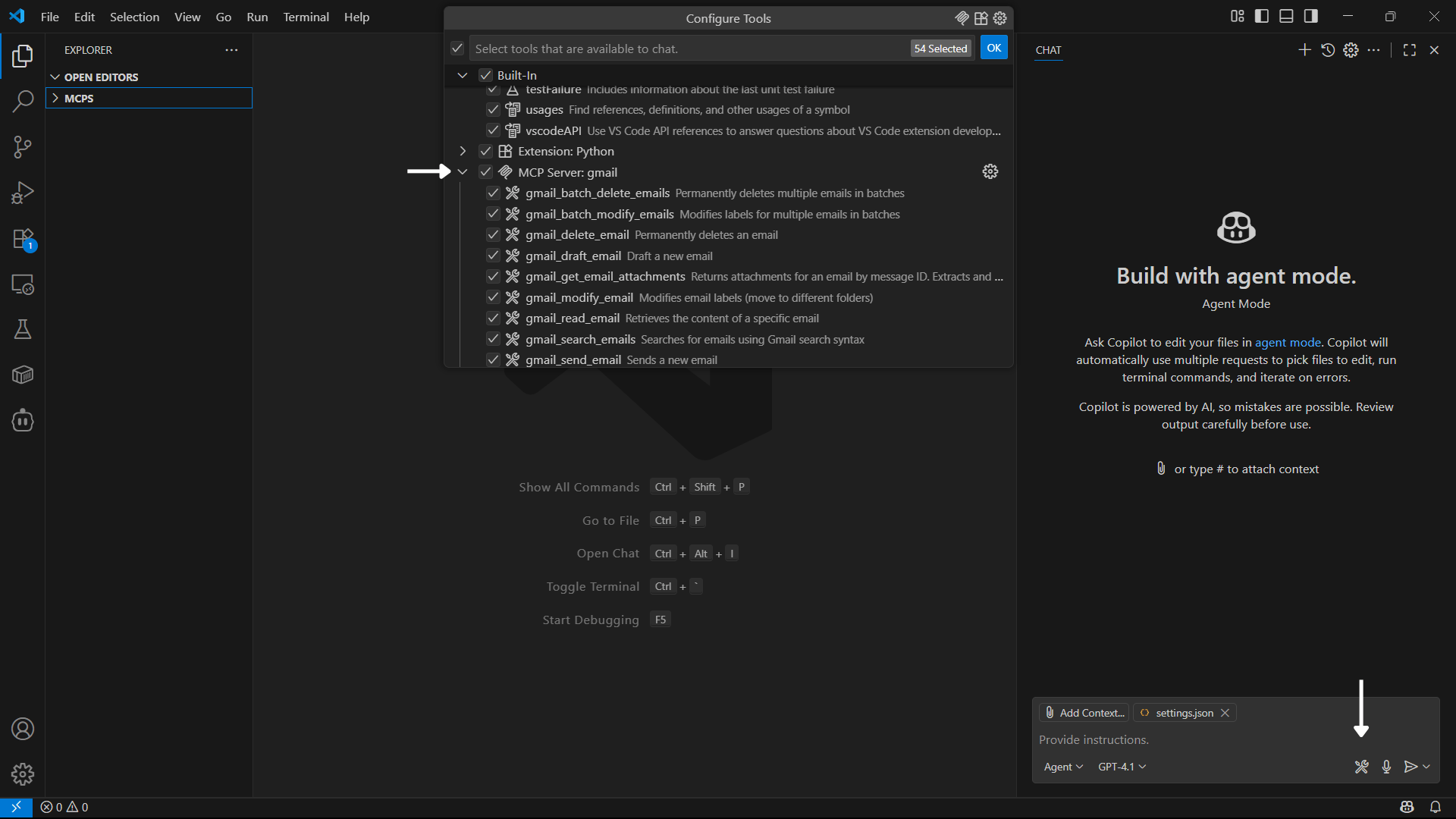 MCP Configuration in Github Copilot