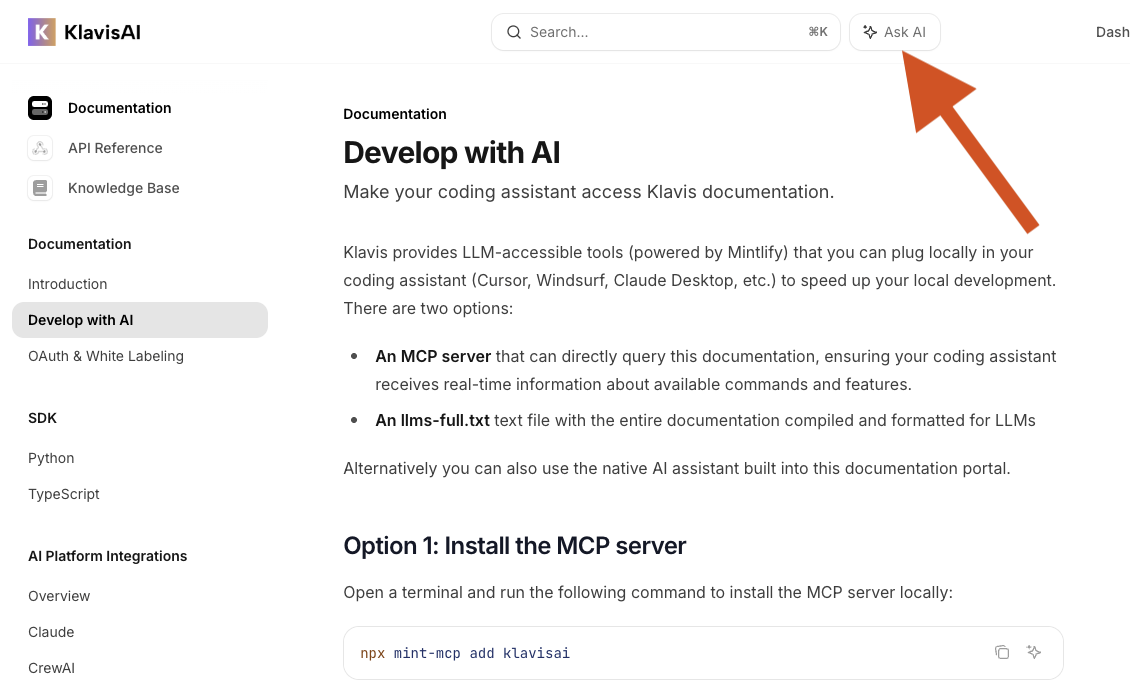 Ask AI Assistant