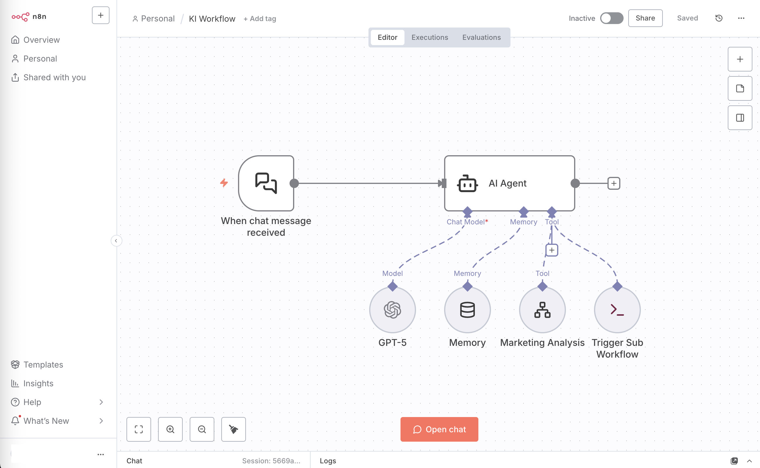 KI Workflows Interface - Intelligente Prozessautomatisierung