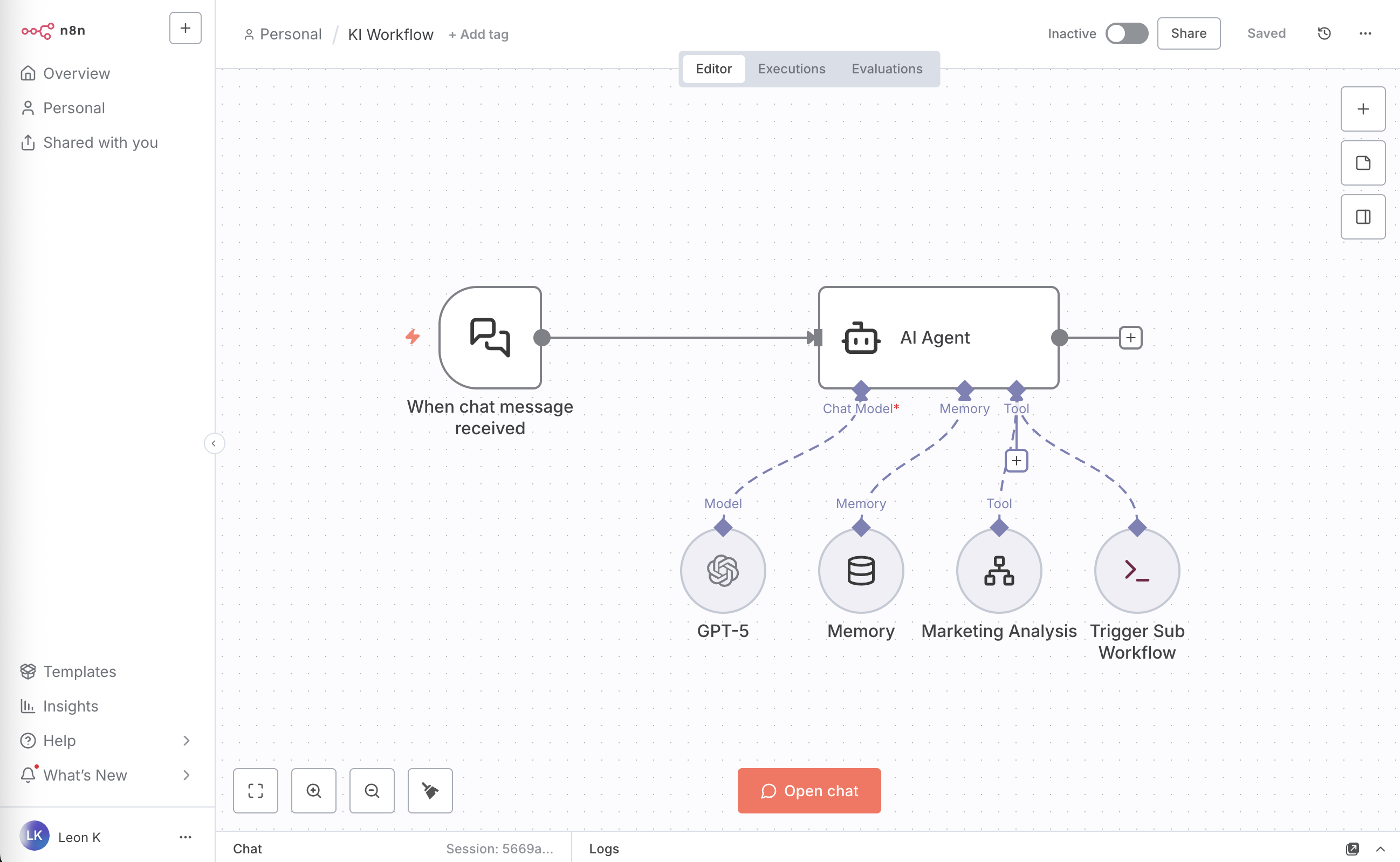 KI Workflows Interface - Intelligente Prozessautomatisierung