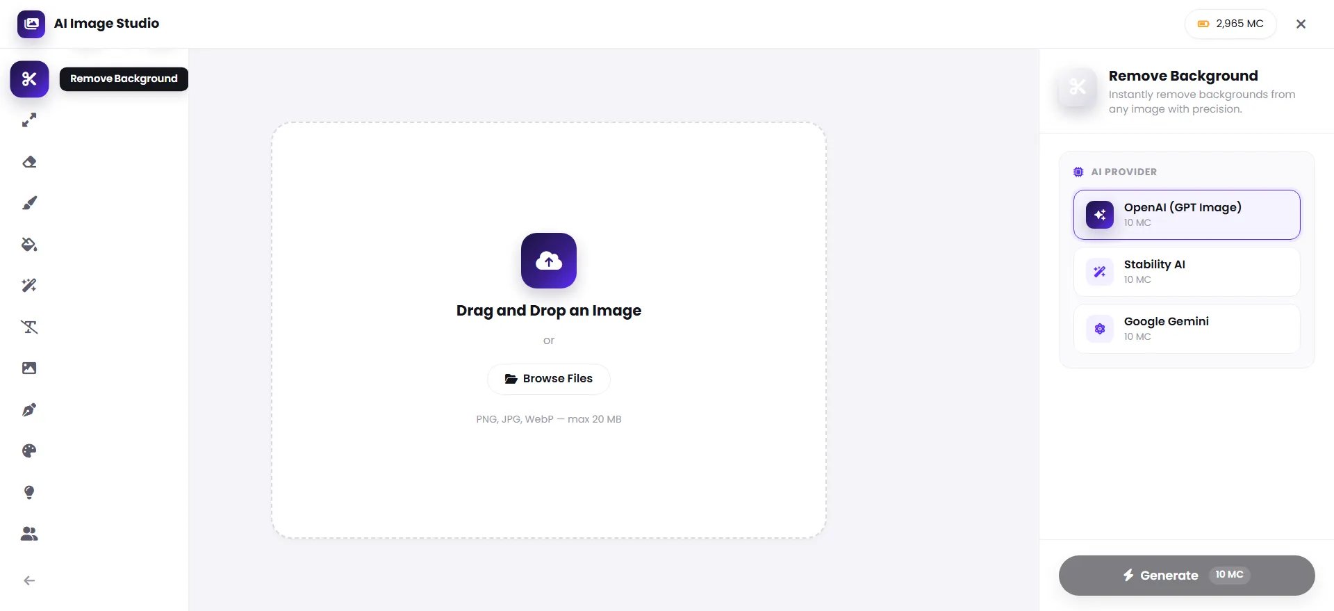 Remove Background setup