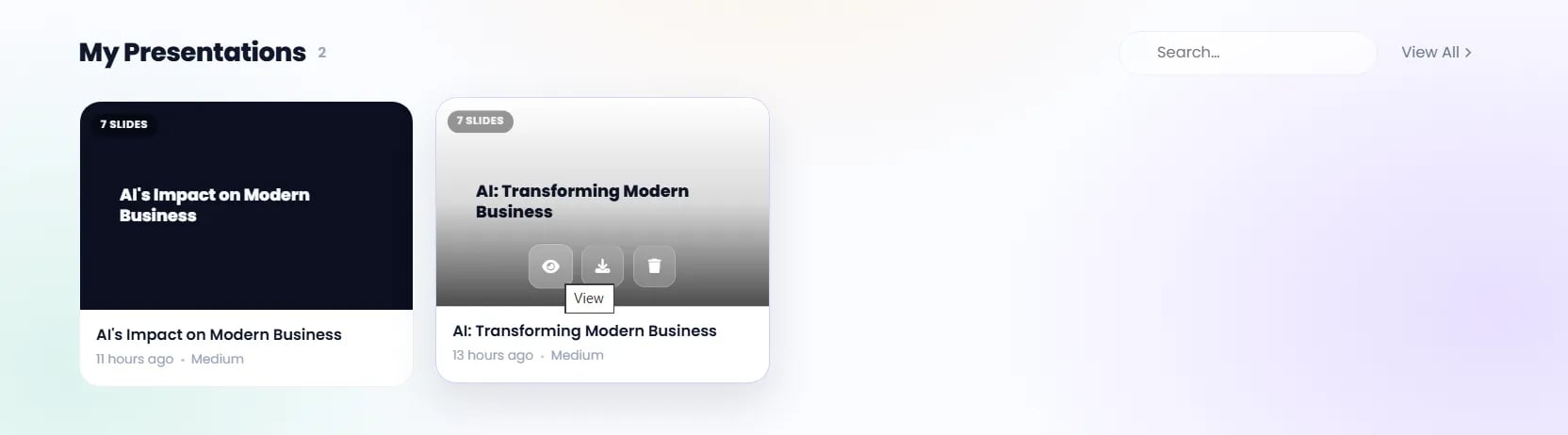 My Presentations