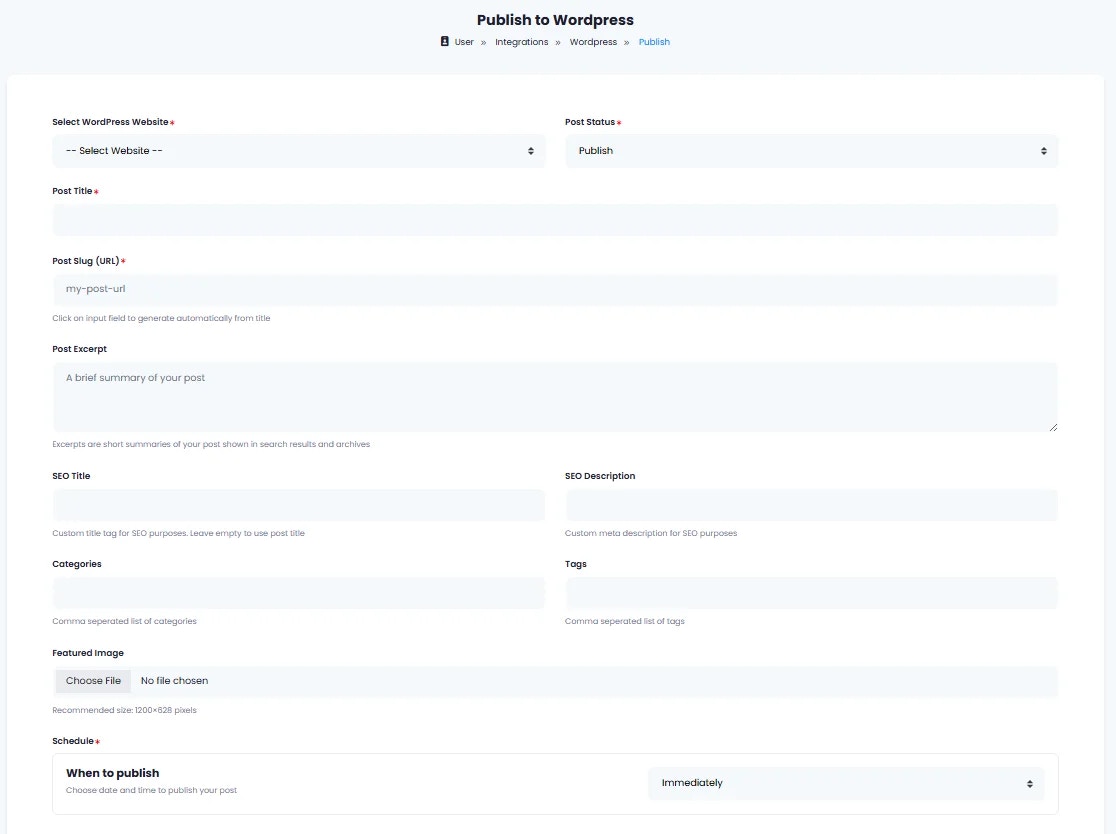 Klyra Ai Publish To Wordpress Web